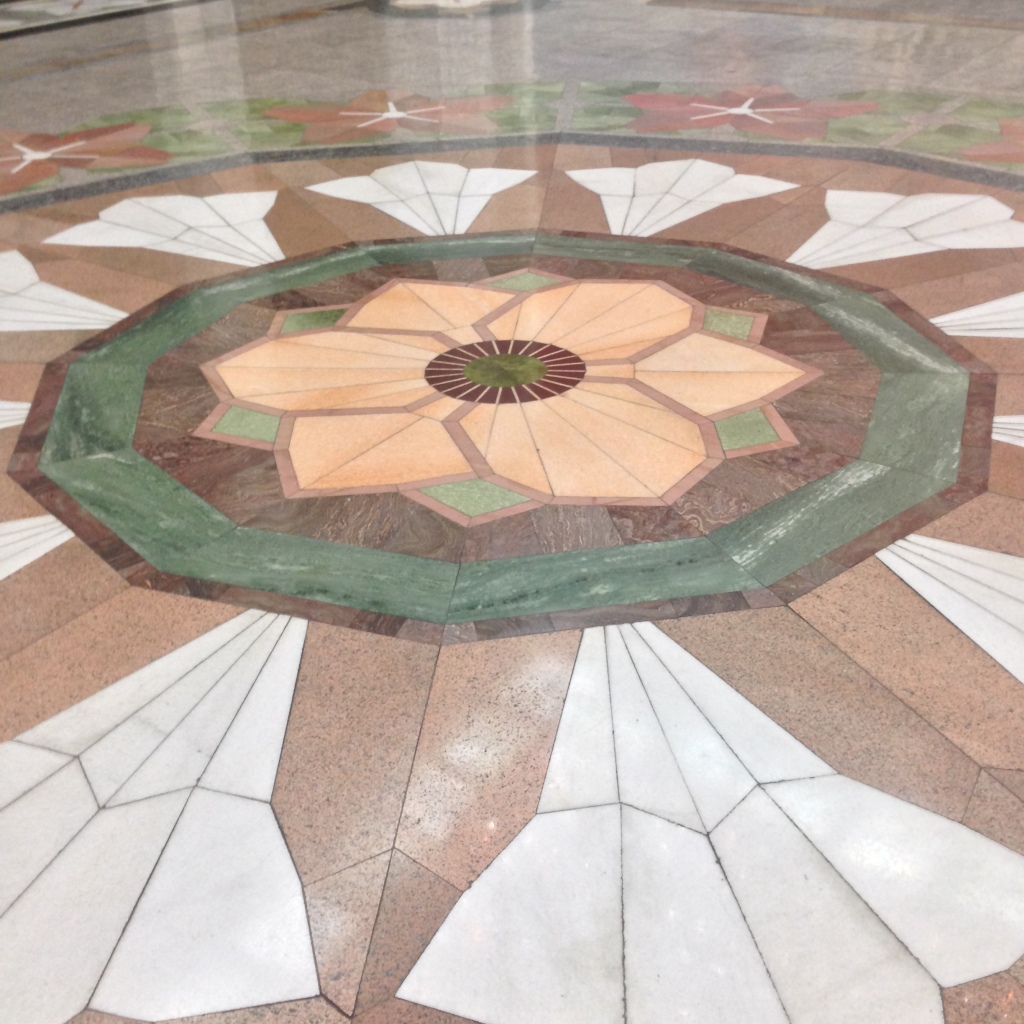 Floral floor.