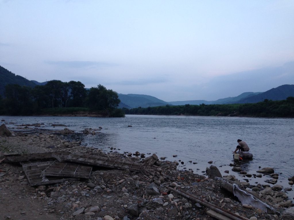 Wandering the river bank